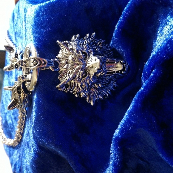 Wolf head Stainless Steel Pendant Flexible 24" Necklace Chain Unisex Gothic - Picture 7 of 15